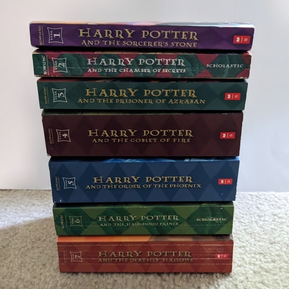 Harry Potter by JK Rowling Complete Paperback Set Books 1-7 EUC - Picture 3 of 10